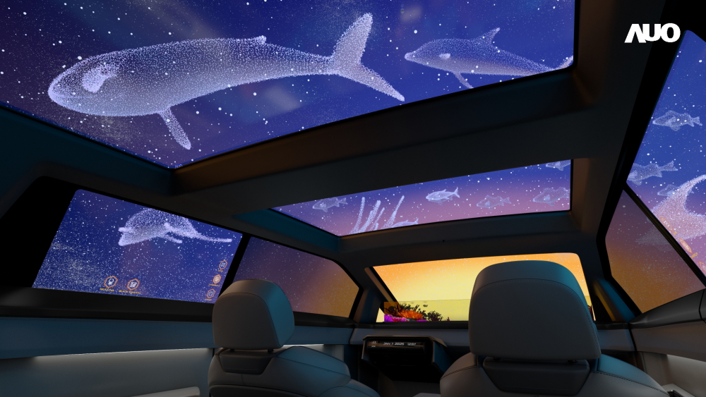 leyu官网以Smart Cockpit 2025展示一系列领先业界的Micro LED Display HMI 解决方案，其中幻境全景天幕(Vitrual Sky Canopy)是全球首度导入大尺寸、透明Micro LED 显示器于天窗的应用，带来无边际的沉浸式体验
